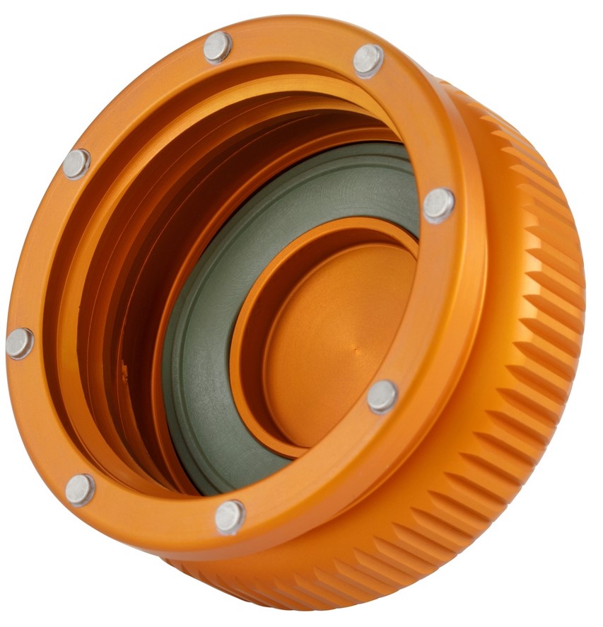 Tankdeckel für Vespa, orange matt