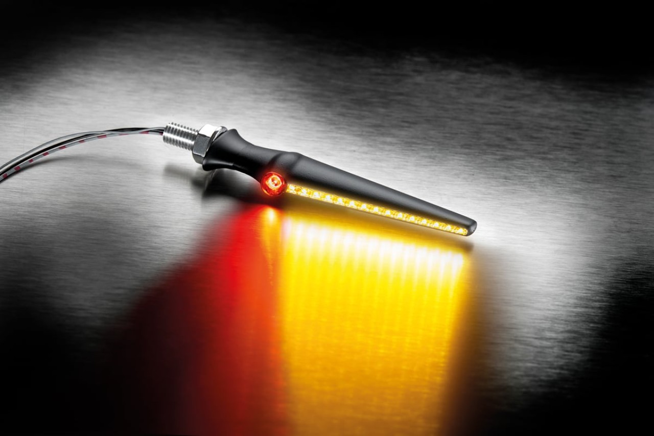 Kellermann Blinker, Rück- und Bremslicht, Jetstream DF, Stahl, LED - Sequentiell, HL/HR, 12 V