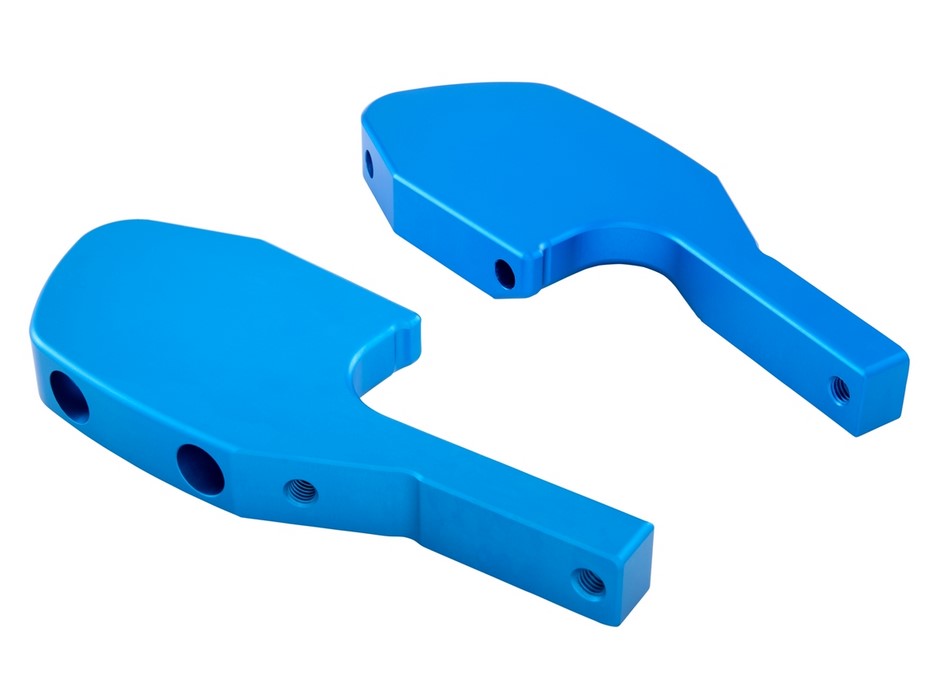 Fußrastenadapter Sozius für Vespa GTS/​GTS Super/​GTV/​GT 60/​GT/​GT L 125-300ccm, blau matt