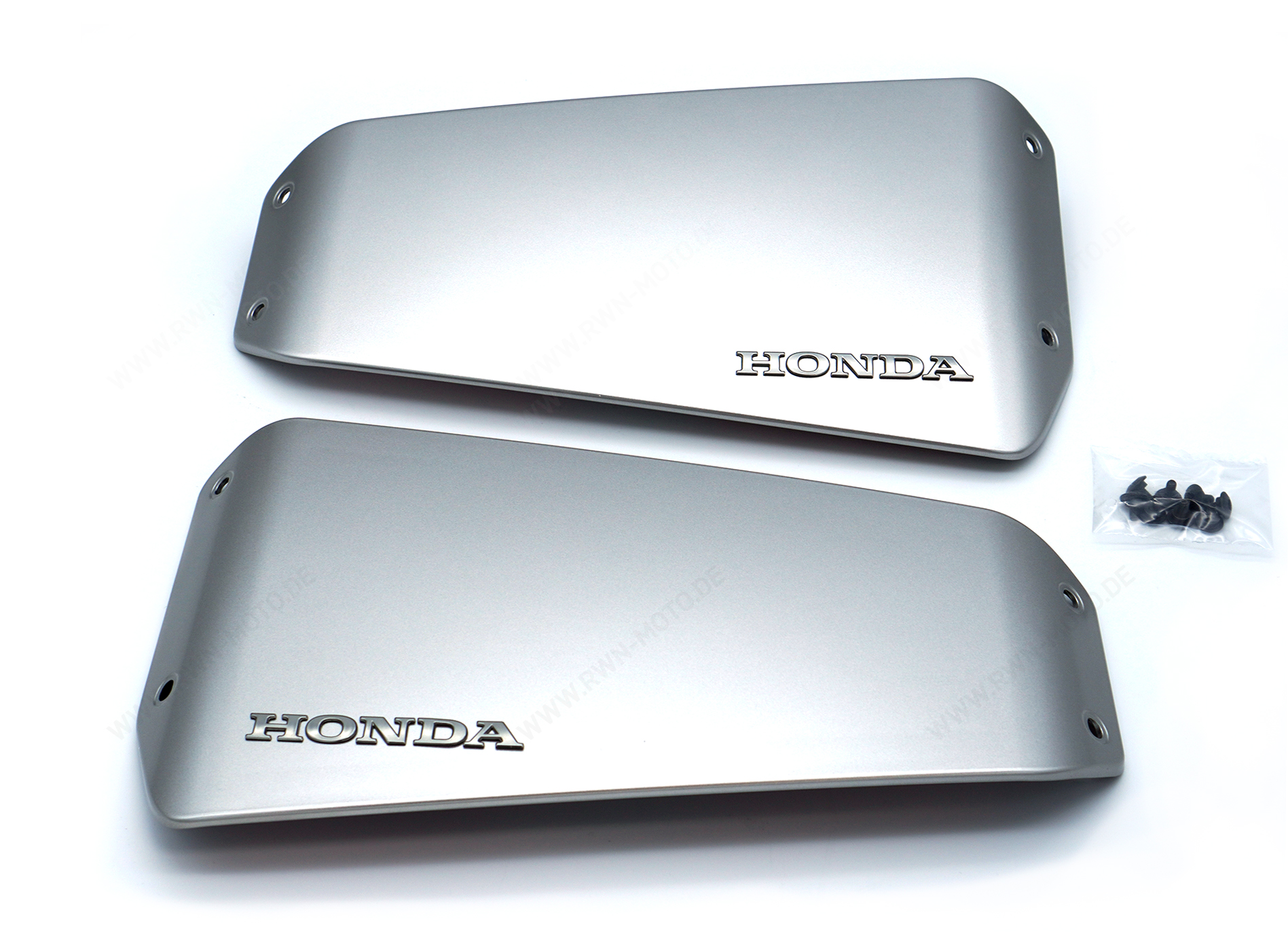 Kofferblenden-Set silber für das Seitenkoffer-Set für Honda Forza 750 2021-