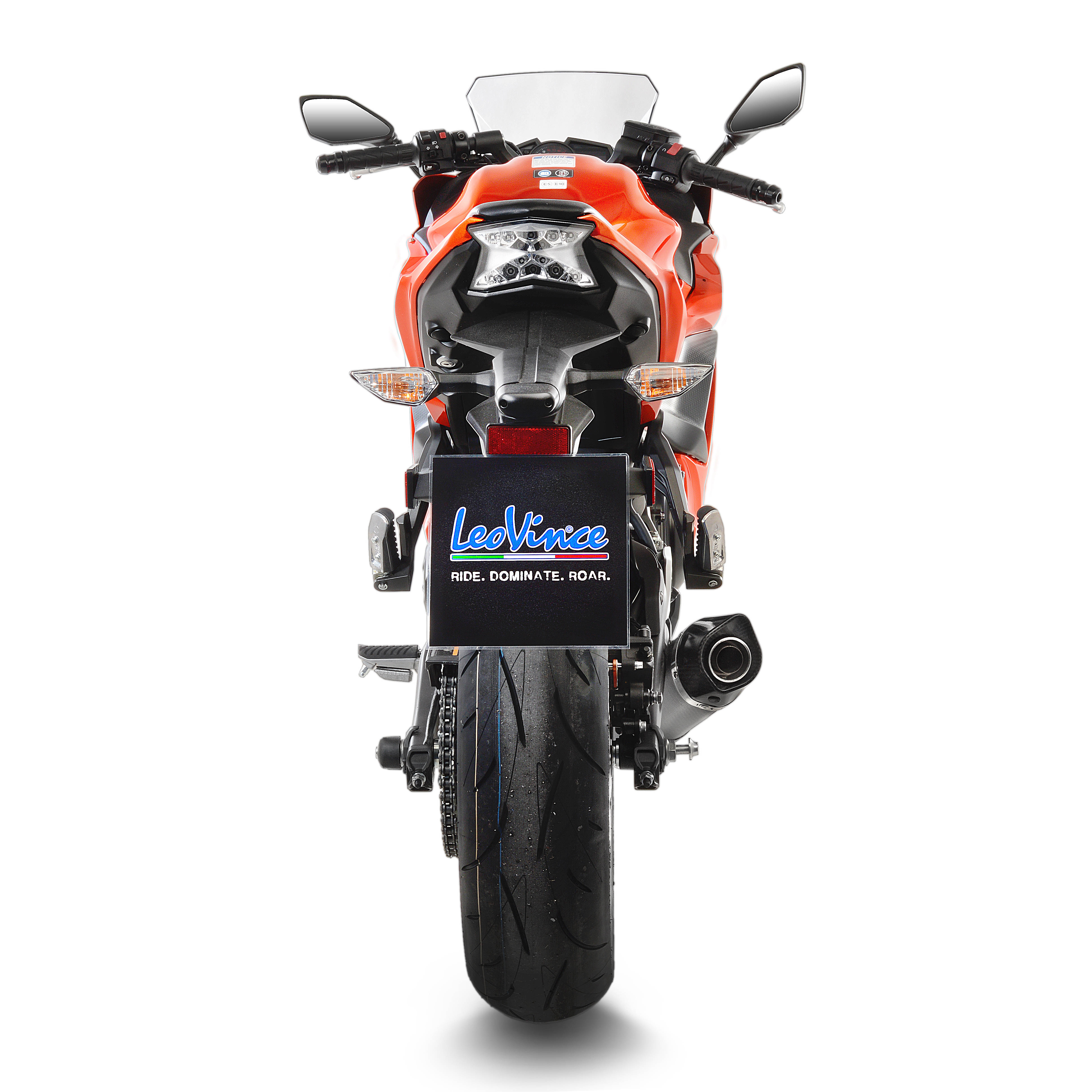 LeoVince Auspuffanlage SBK LV One Evo 2, Carbon, Komplettanlage für Z 650 / Ninja 650 (Bj.17-19)