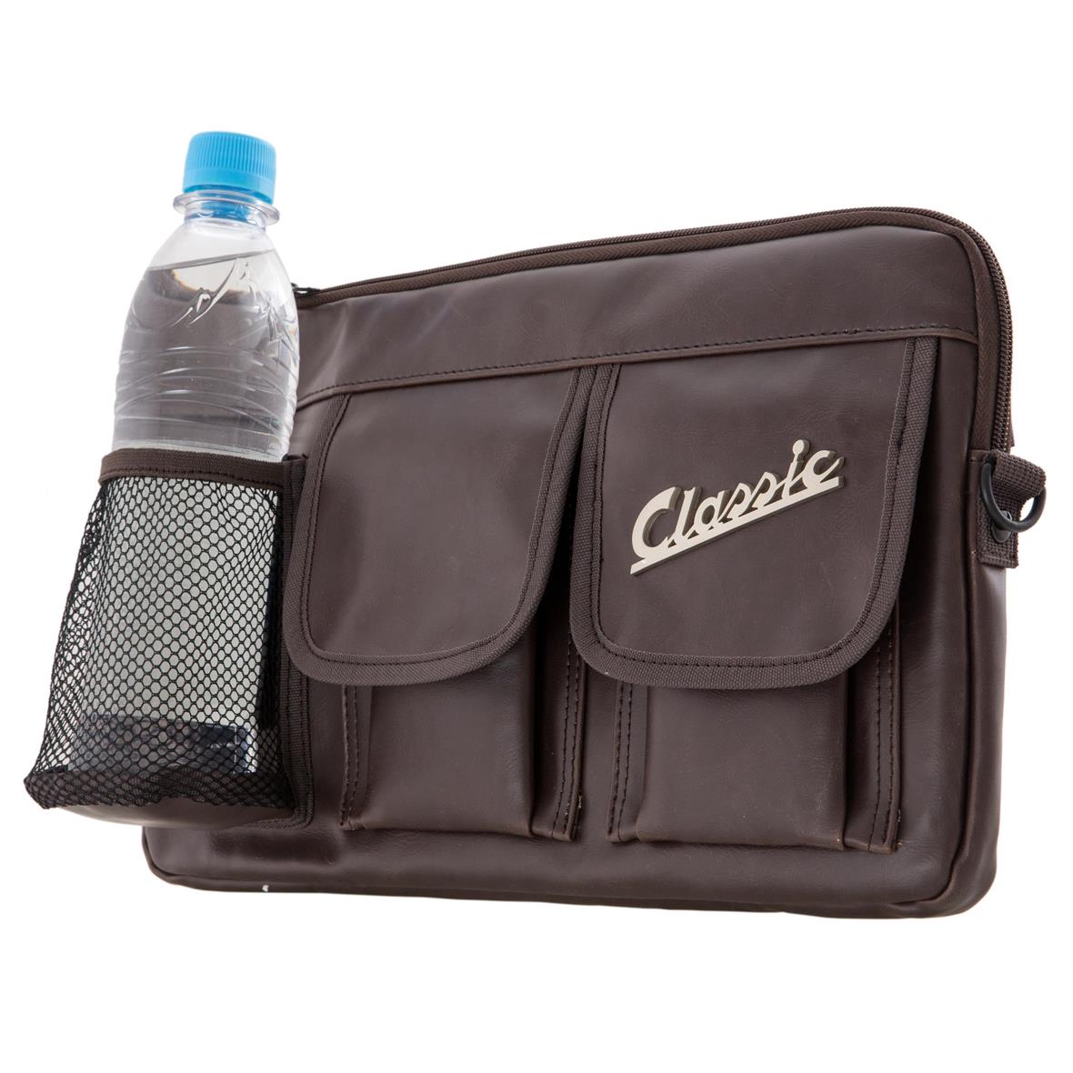 Tasche "Classic" für Gepäckfach/Handschuhfach Vespa - braun, Kunstleder