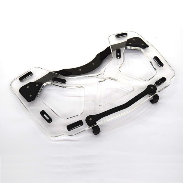 Gepäckträger für Topcase BMW K 1600 GT /R 1250 RT /R 1200 RT, PMMA, transparent