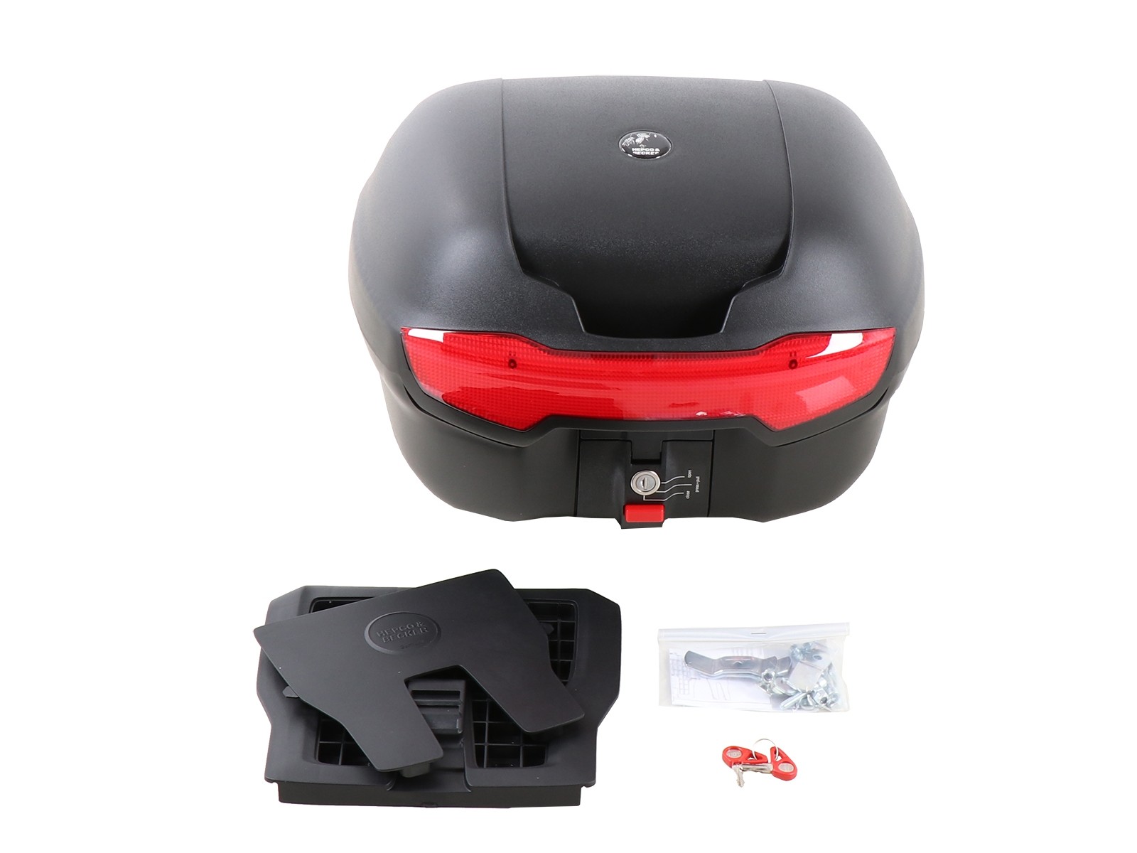 Journey Topcase 40 schwarz inkl. Universaltopcasepalette für Fremdträger Original Hepco & Becker