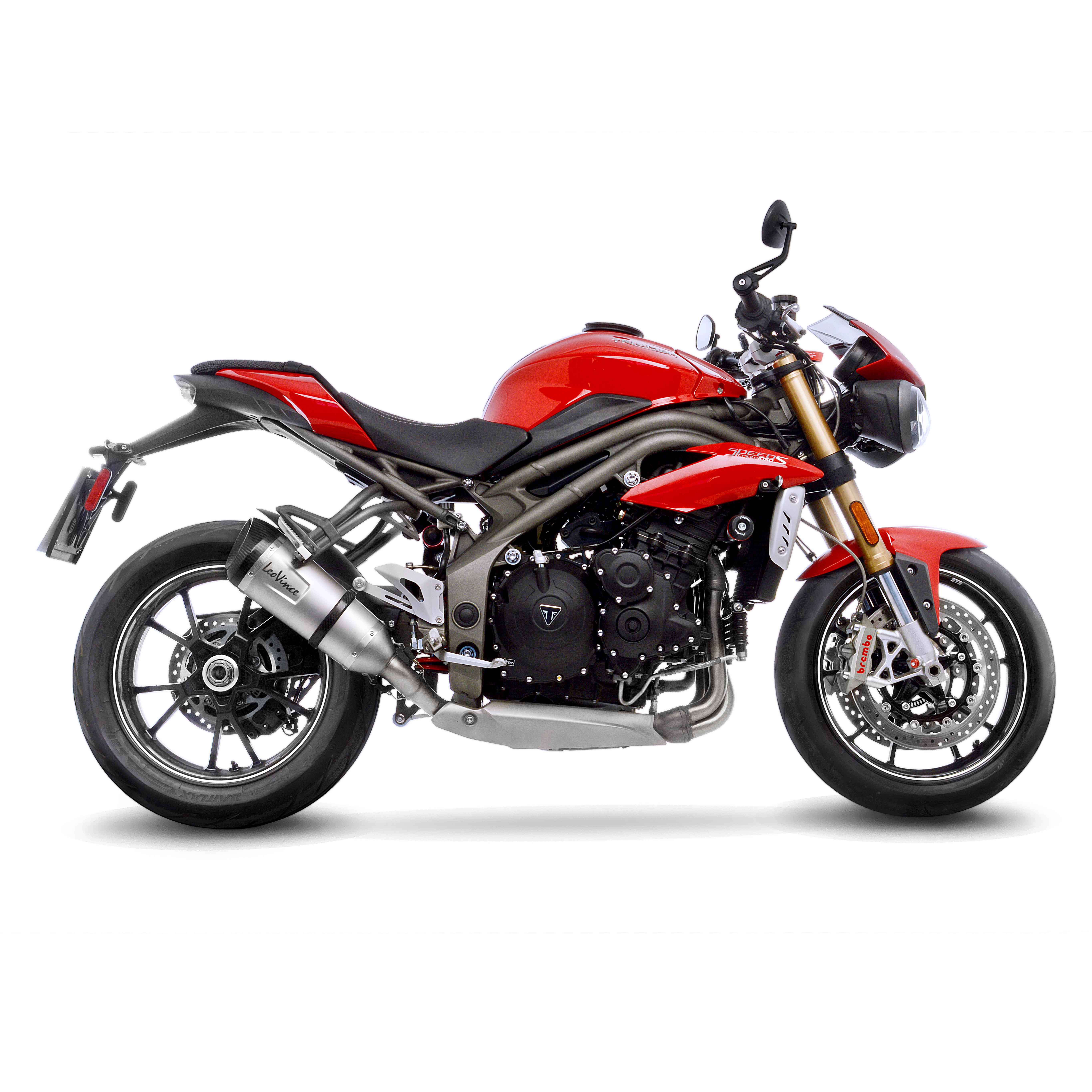 LeoVince Auspuffanlage Factory S, Edelstahl,Slip On für Triumph Speed Triple 1050 RS / S (18-19)