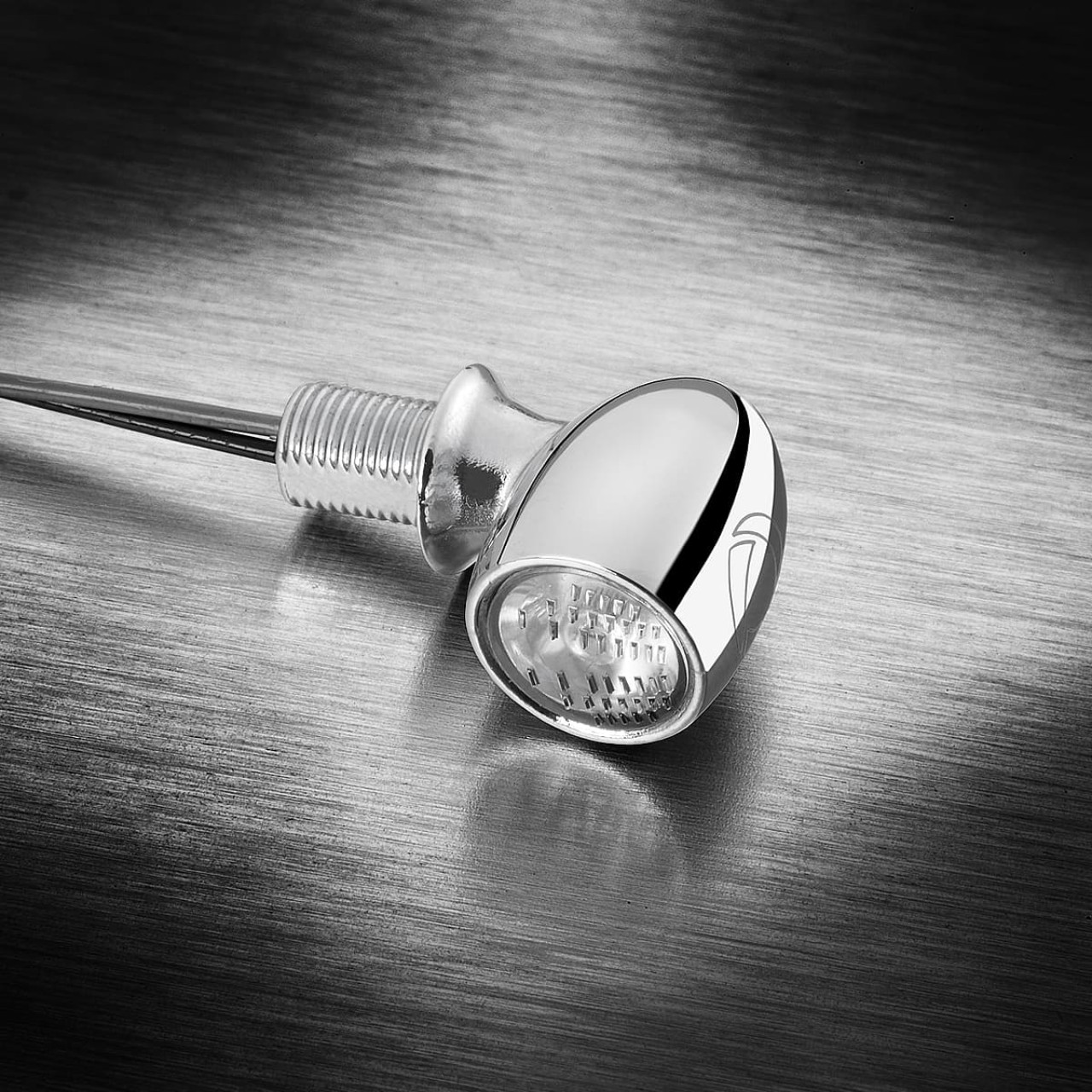 Kellermann Rück- und Bremslicht, Atto RB vm, Stahl, LED, HL/HR 12 V, chrom glänzend