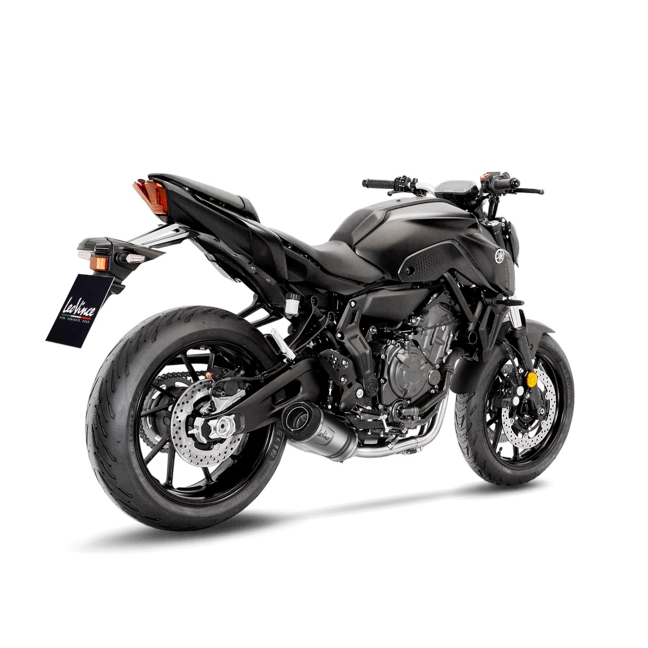 LeoVince Komplettanlage LV One Evo für Yamaha MT-07, Edelstahl silber, Euro5, E-Gutachten