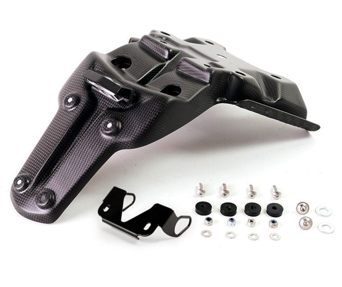 Kurzer Kennzeichenhalter aus Carbon für Yamaha Ténéré 700 (19-24)-