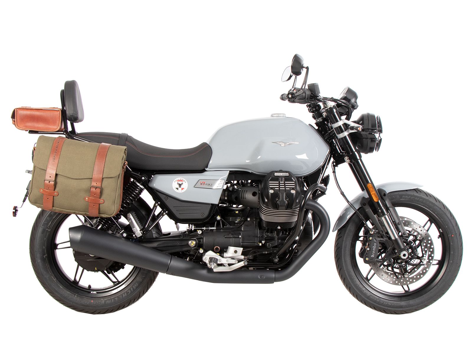C-Bow Seitenträger schwarz für Moto Guzzi V7 850 Stone (25- ) Hepco & Becker