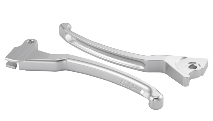 Sporthebel Set Bremse links/rechts für Vespa LX/​LXV/​S/​Primavera/​Sprint 50-150ccm, silber