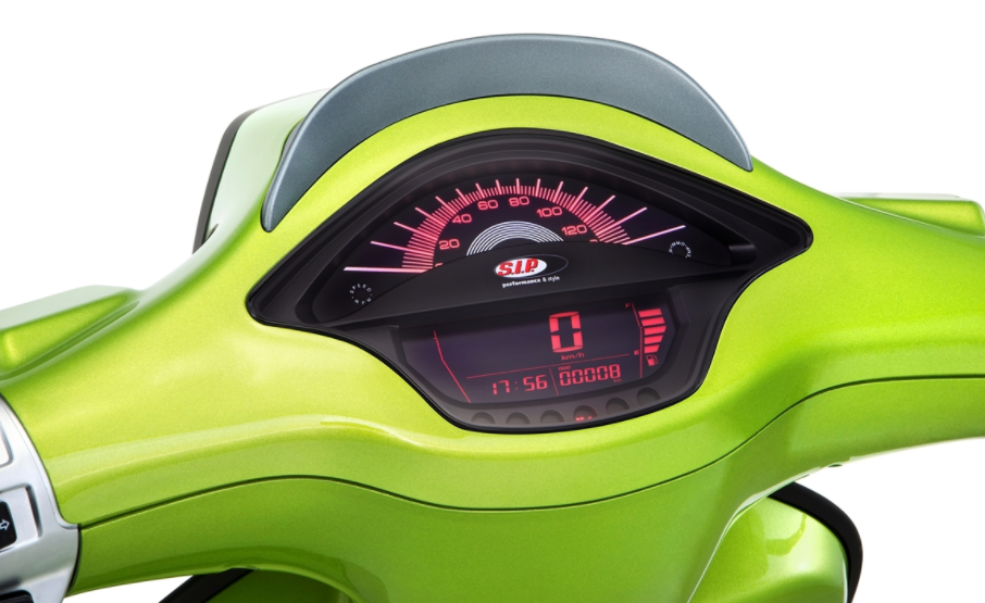 Drehzahlmesser/Tacho für Vespa Primavera/​Sprint 50-150ccm 2T/​4T AC, schwarz
