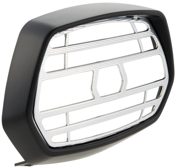 Lampengitter schwarz matt für Vespa Sprint 50-150ccm 2T/​4T, Gitter - chrom