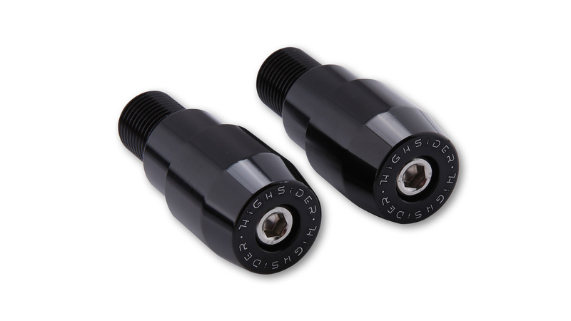 HIGHSIDER pro Lenkergewichte Schwarz M16x1,5 Yamaha (Paar)