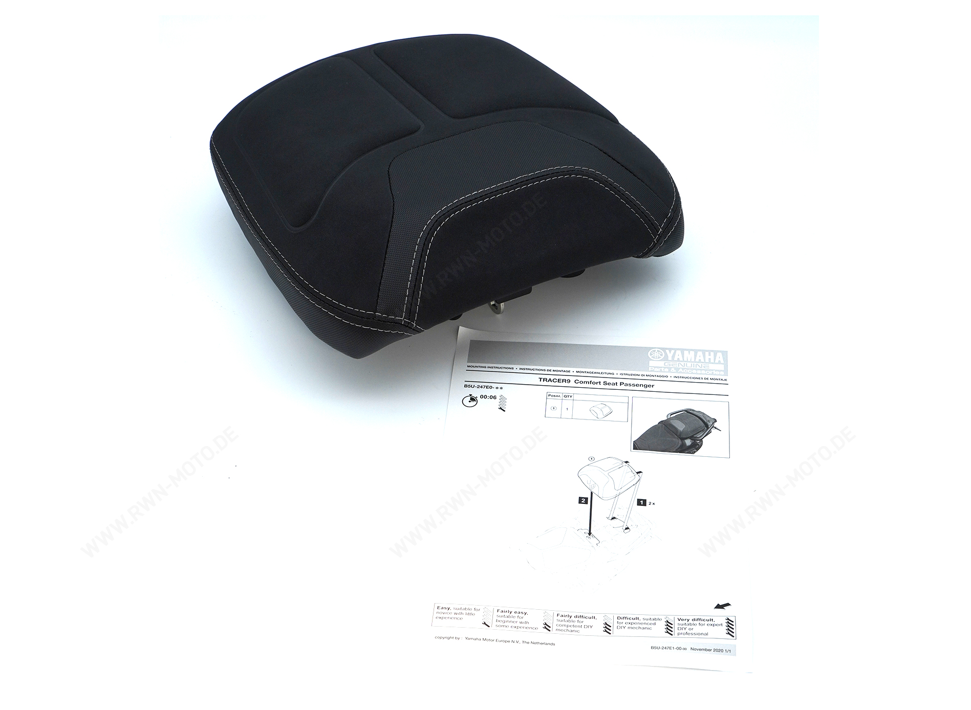 Beifahrer-Komfortsitz für Tracer 9 / GT (Bj.21-24) Original Yamaha