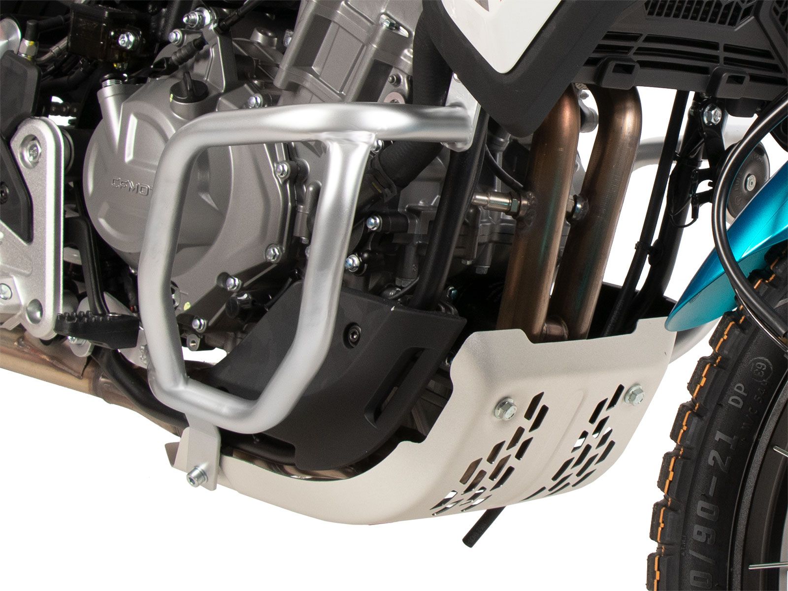 Motorschutzbügel silber für CFMoto 450 MT (24-) Hepco & Becker