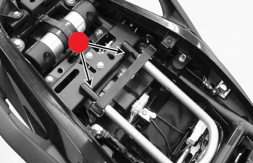 Halterung für Bügelschloss Versys650 2017 Original Kawasaki