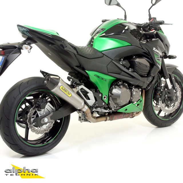ARROW Auspuff X-KONE Edelstahl für Kawasaki Z750 / Z800 / Z800E 2011-2016