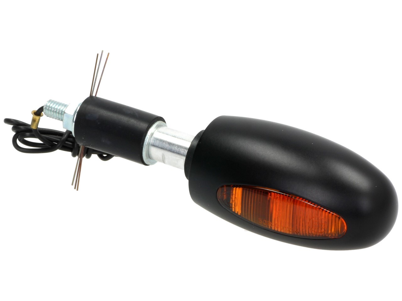 Kellermann Blinker, BL 1000 yellow, Aluminium, Halogen, VR/VL, 12 V, 21 W, schwarz seidenmatt