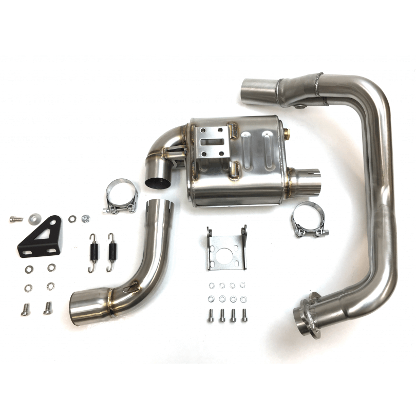 IXIL RB Komplettanlage mit Kat für Yamaha Tracer 700, Edelstahl, E-geprüft, Euro3+4