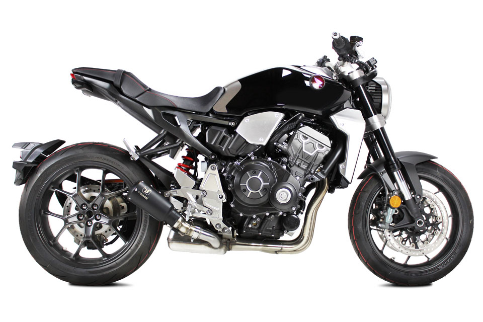 IXRACE MK2 Endtopf Honda CB 1000 RA Neo Sports Cafe, Edelstahl schwarz, E-geprüft, Euro4+5