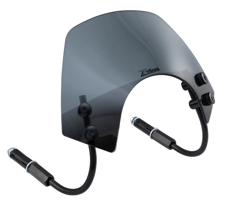 Flyscreen ZELIONI Racing für Vespa GTS/​GTS Super/​GT/​GT L 125-300ccm, schwarz getönt