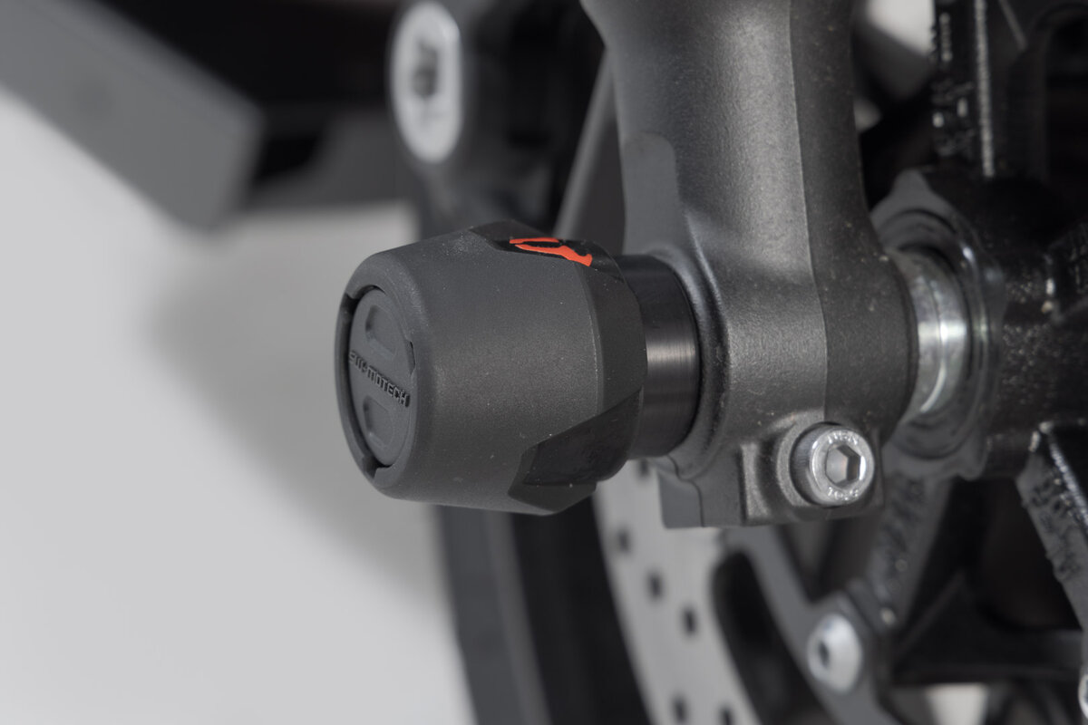 SW-Motech Sturzpad-Kit für Vorderachse schwarz für Yamaha MT-09 /SP, XSR 900, XT 1200 Z