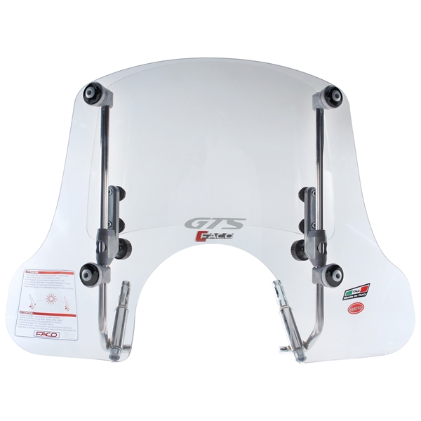 Windschild FACO "Twin-Screen" für Vespa GTS/​GTS Super/​GT/​GT L 125-300ccm (-22), getönt
