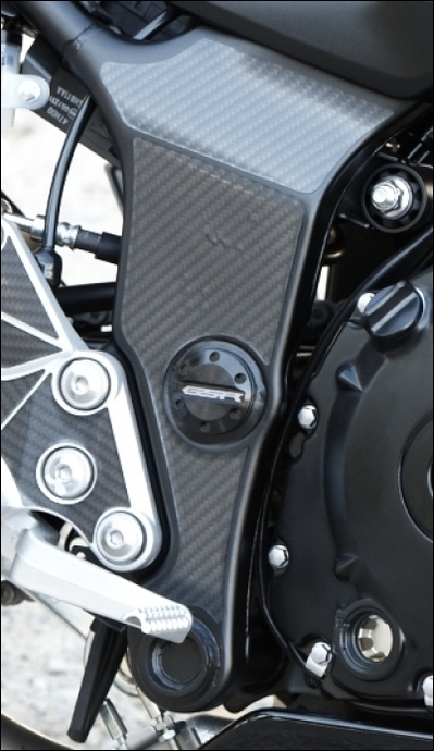Rahmenschutzaufkleber für Suzuki GSR750 BJ. 2011-2016