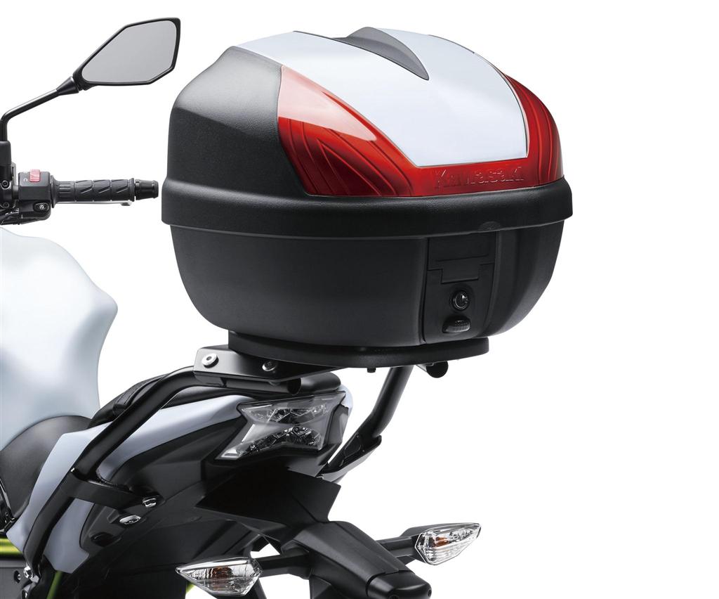 Abdeckung für Topcase 30L "725" Metallic Flat Raw Titanium Z650 2017 Original Kawasaki