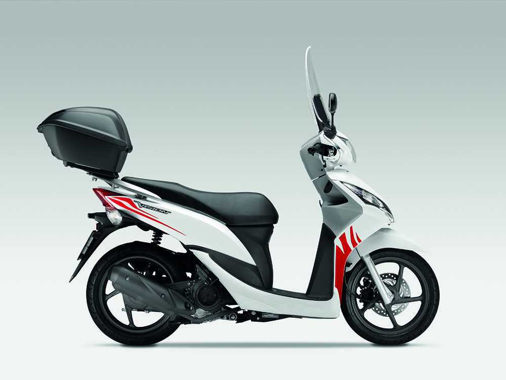 Original Honda Vision50/ Vision110 Aufklebersatz "Safari" rot