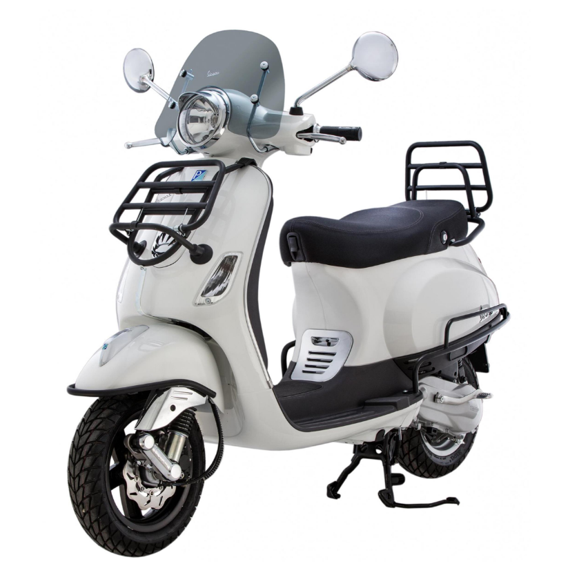 Sturzbügel FA ITALIA Seitenhaube für Vespa LX/​LXV/S 50-150ccm, schwarz