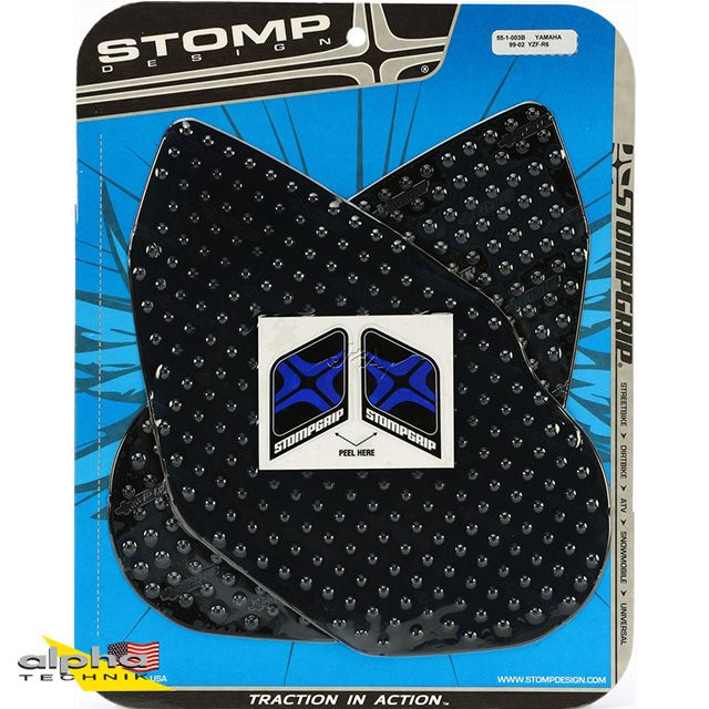 Stompgrip schwarz Volcano für Yamaha YZF-R6 1999-2002
