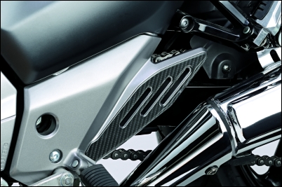 Fersenschutz, Carbon Optik für Suzuki GW250 Inazuma BJ. 2013-2015