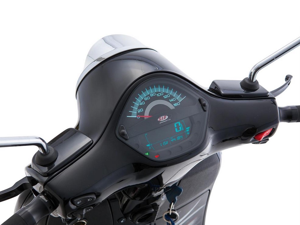 Drehzahlmesser/Tacho für Vespa GTS/​GTS Super/​GTS SuperSport, i.e., 125-300ccm (-'14), schwarz