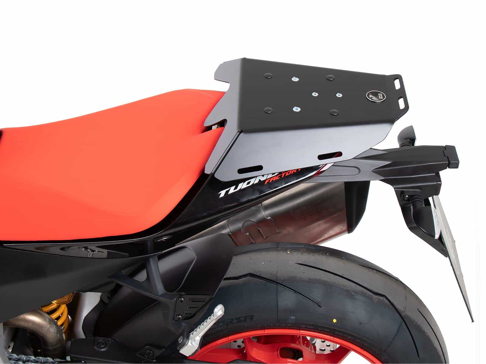 Sportrack festverschraubt schwarz für Aprilia Tuono V4 Factory /RSV 4 /RSV 4 Factory (21-24)
