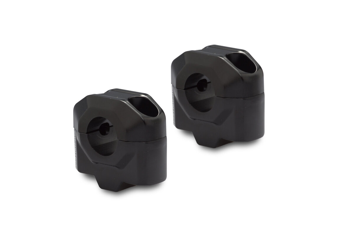 SW-Motech Lenkererhöhung, schwarz für Ø 22 mm Lenker, H=25 mm für Kawasaki Versys-X 300 ABS