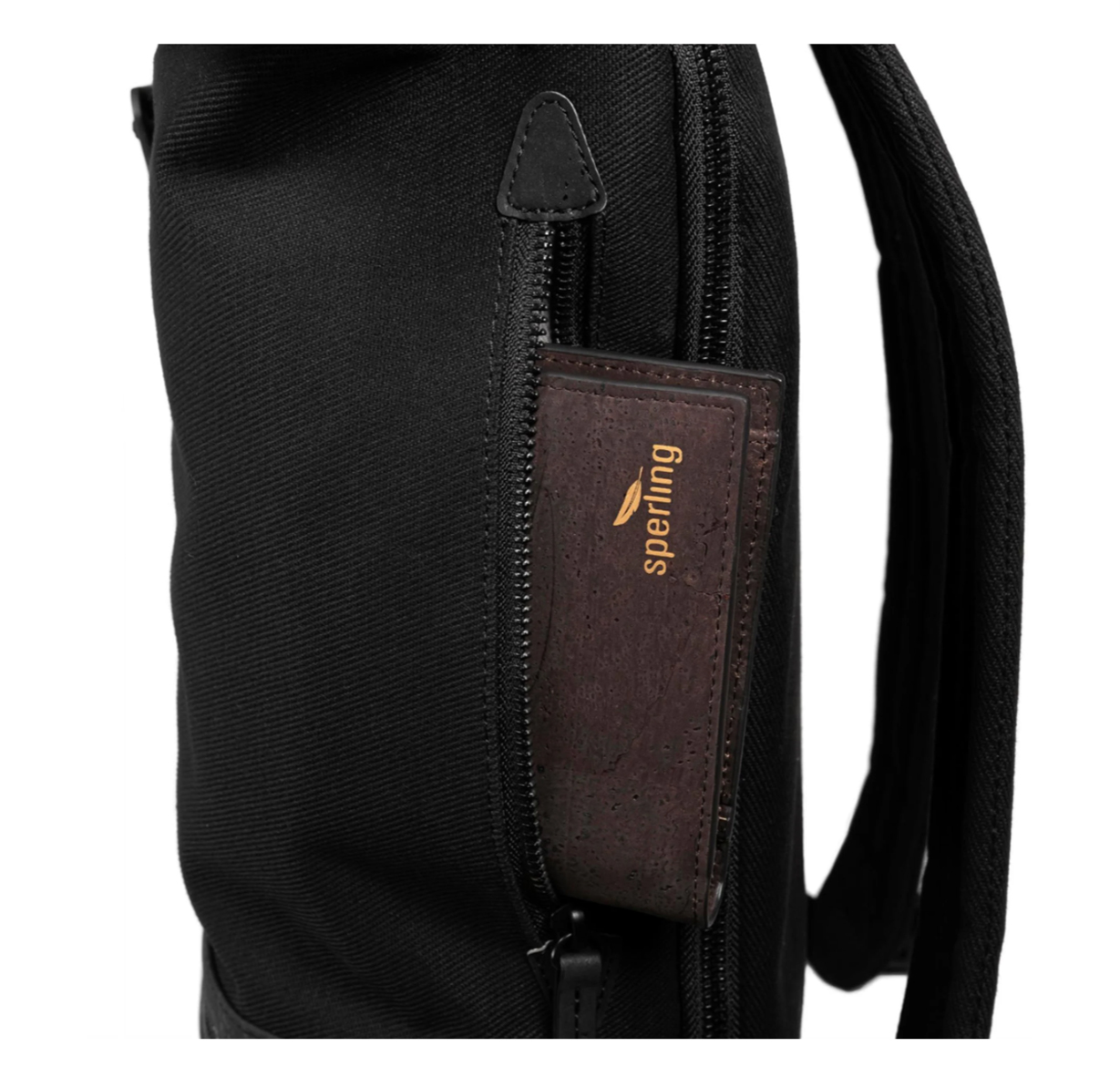 Rucksack Sperling VESPA-Rider Night "SIP Edition" - schwarz/Kork schwarz