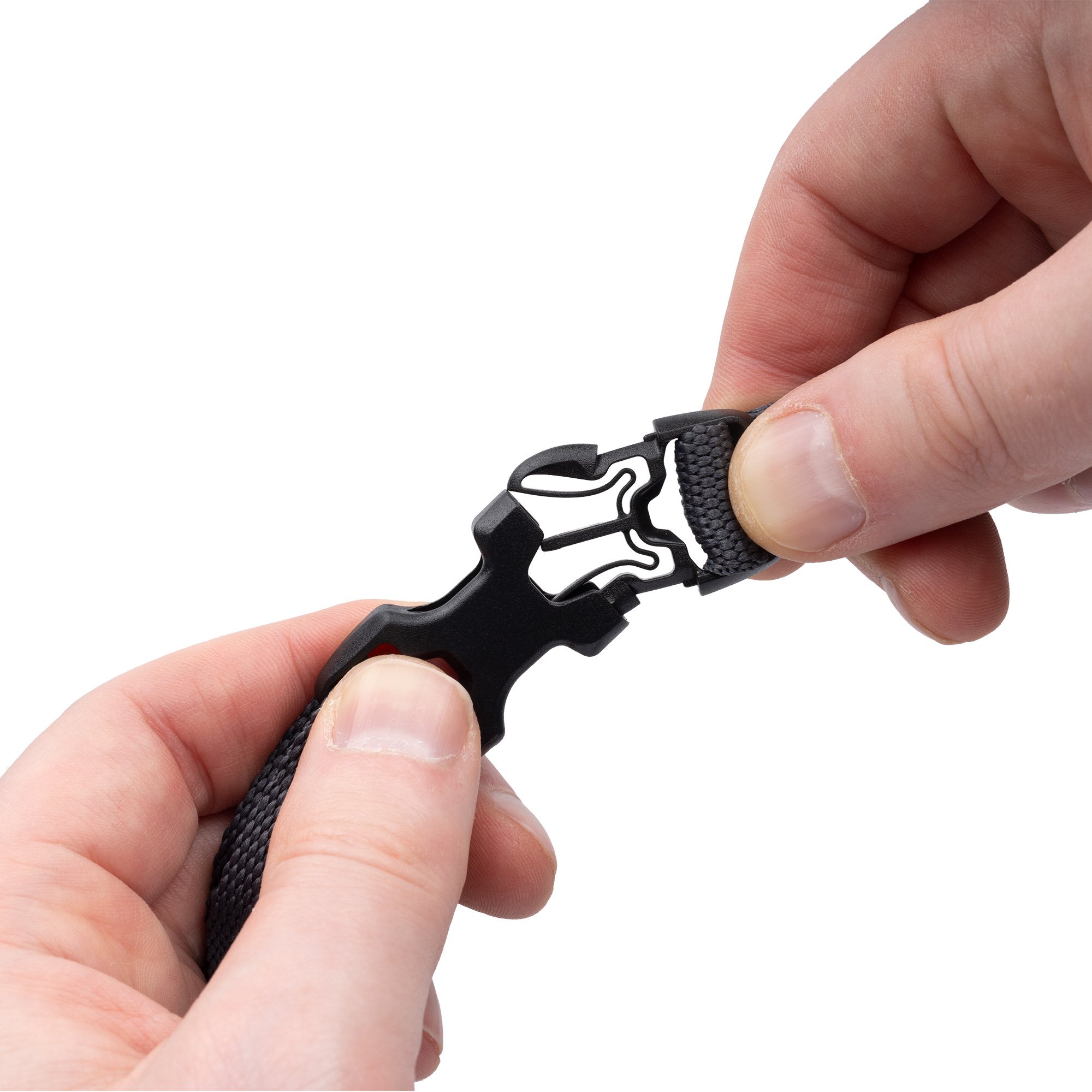 Atlas B-Clip, Spanngurtset 17mm x 1,2m, grau