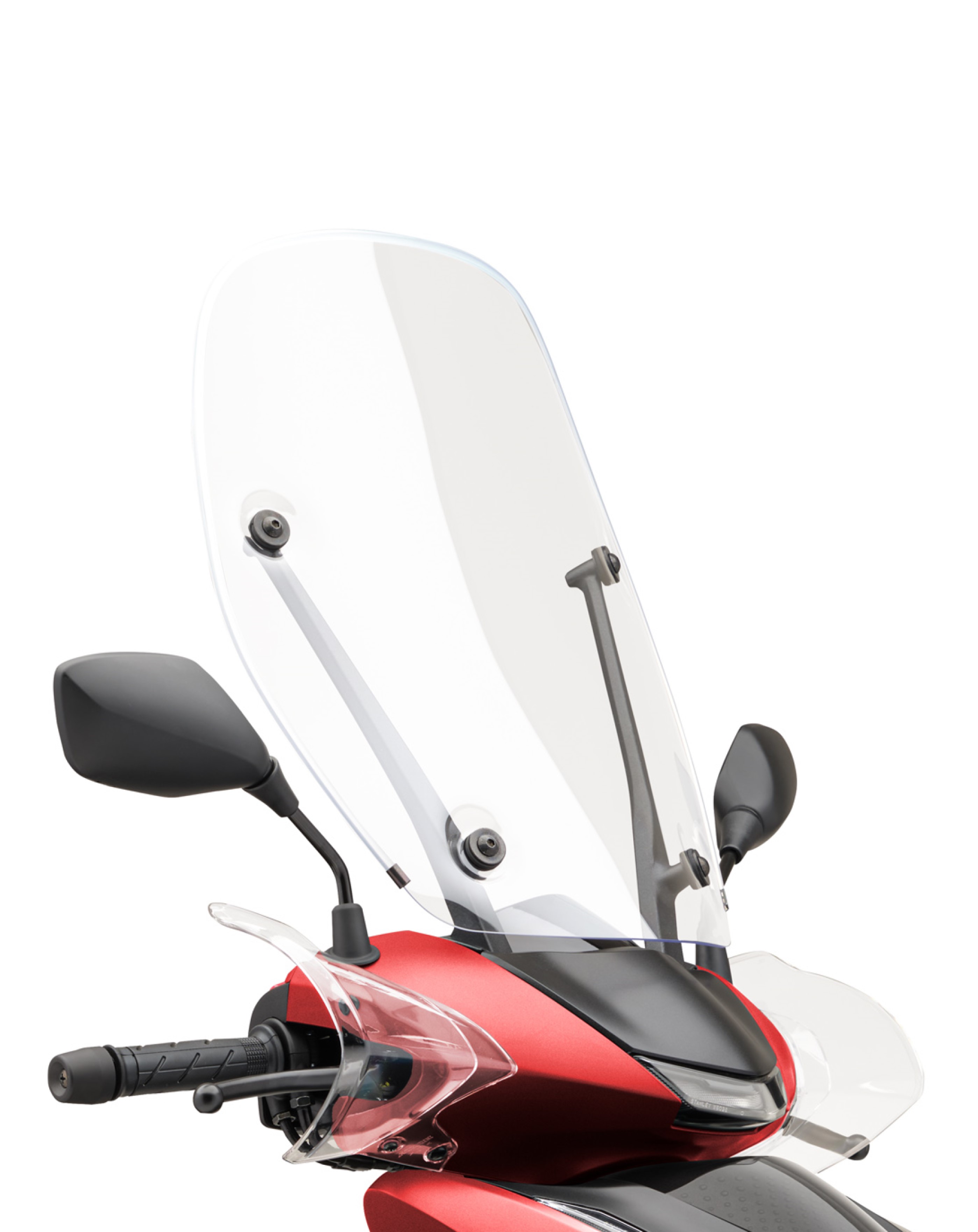 Hohes Windschild Matt Pearl Diaspro Red für Honda SH 350i (21-) Original