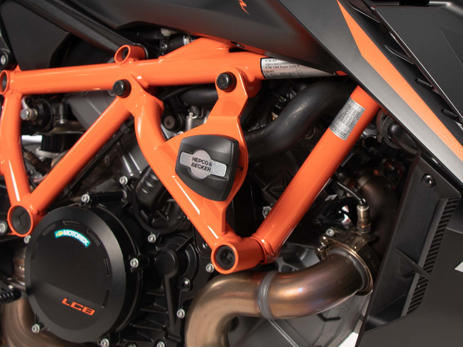 Motorschutzbügel inkl. Protectionpad orange für KTM 1390 Super Duke R / EVO (24-)