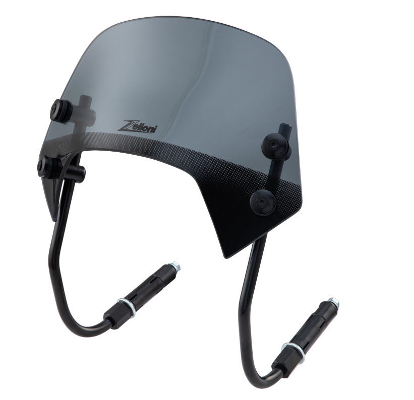 Flyscreen ZELIONI Racing für Vespa Sprint 50-150ccm 2T/​4T, schwarz getönt