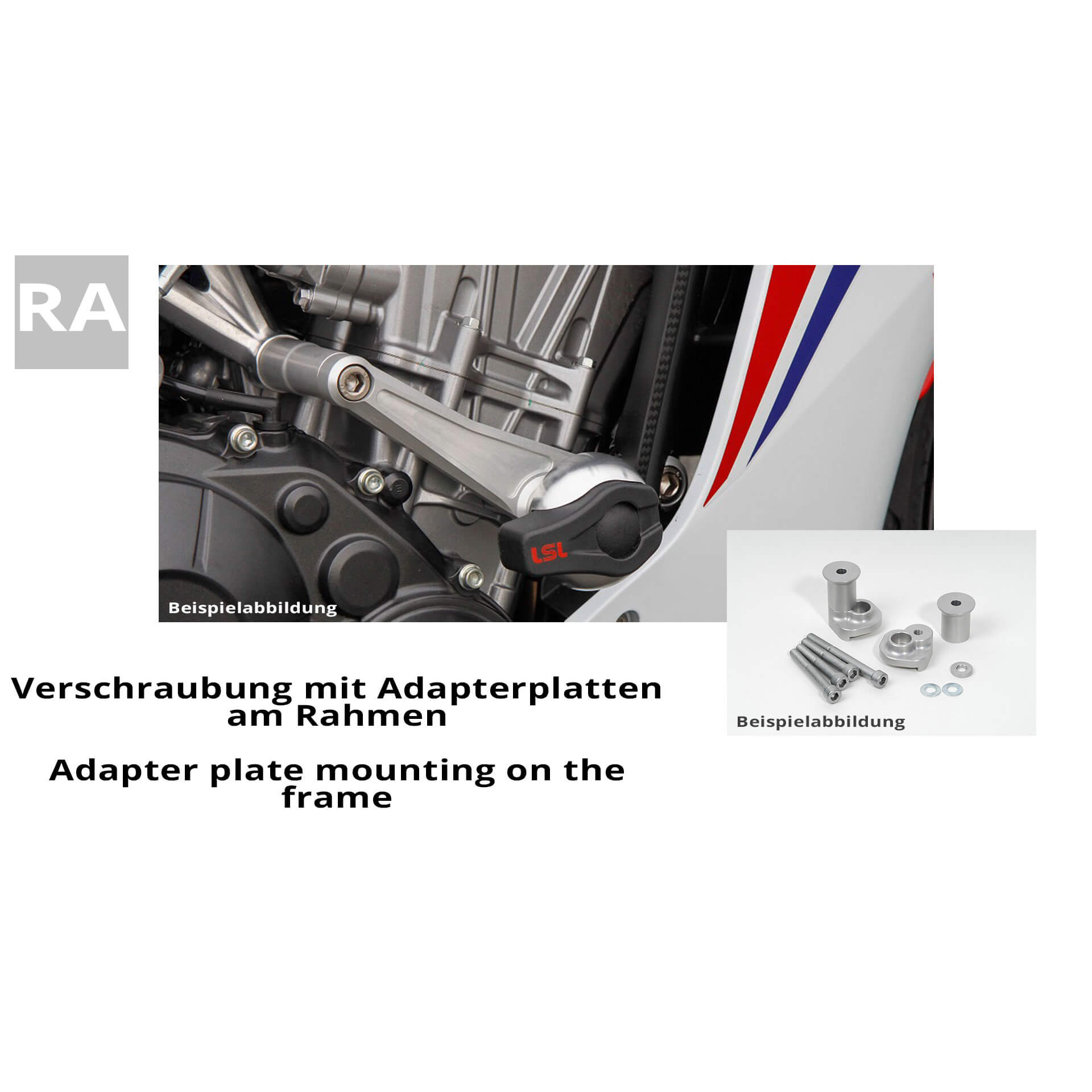 LSL Crash Pad Befestigungskit für Yamaha FJR1300,  2006-2012,