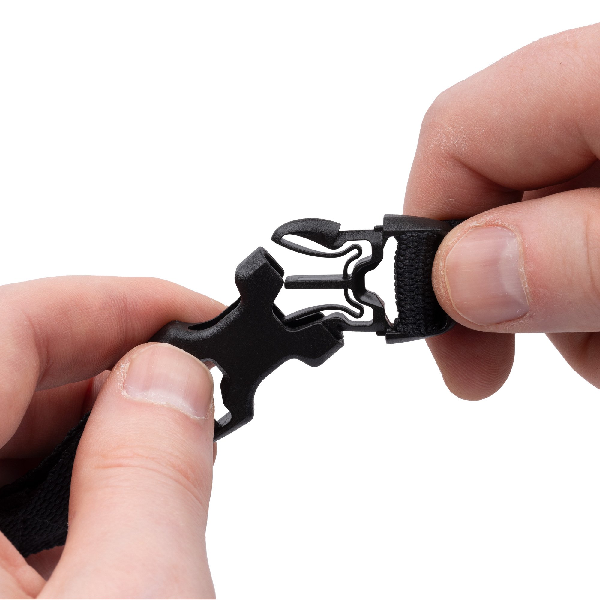 Atlas B-Clip, Spanngurtset 17mm x 2m, schwarz