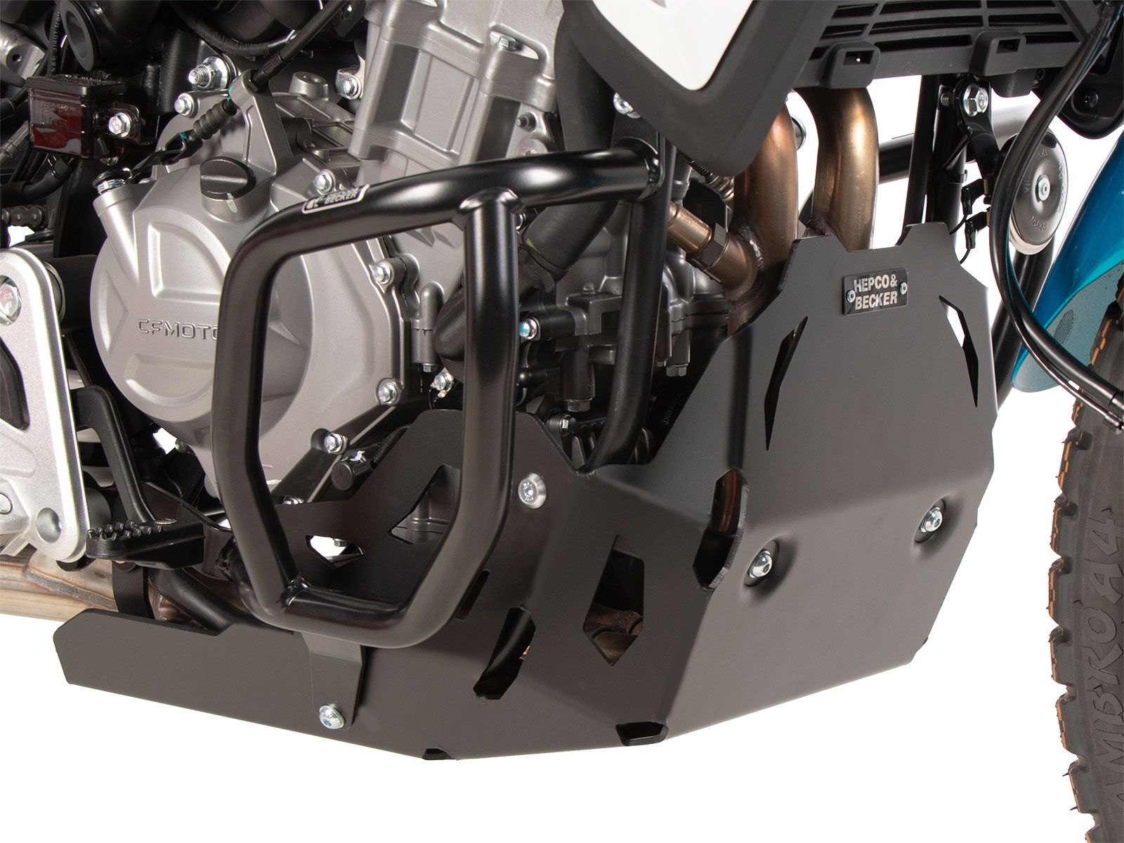 Motorschutzplatte schwarz für CFMoto 450 MT (24-) Hepco & Becker