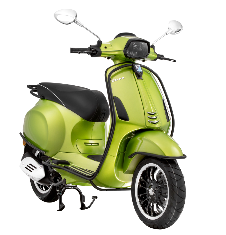 Sturzbügel Seitenhaube für Vespa Primavera/​Sprint/Elettrica 50-150ccm, schwarz matt