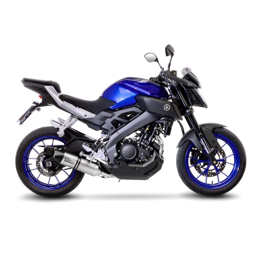 LeoVince Komplettanlage LV One Evo für Yamaha MT-125 /YZF-R 125, silber, E-Gutachten