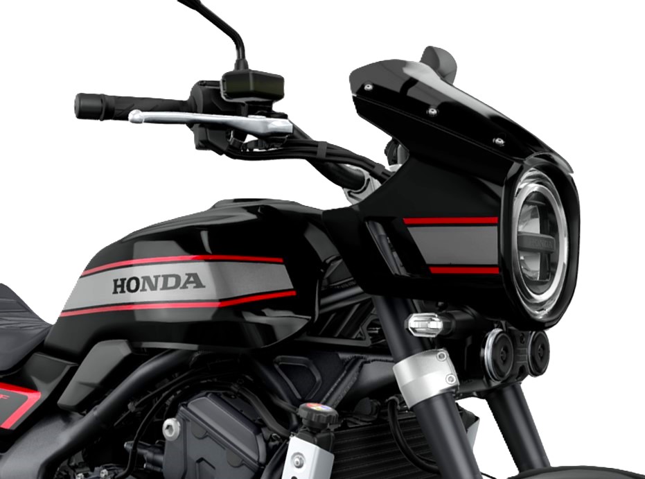 Scheinwerfermaske schwarz/rot für Honda CB 1000 F (26-) Original