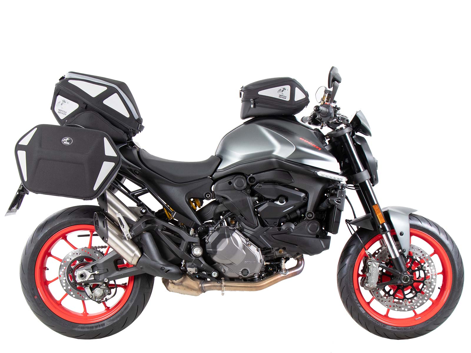C-Bow Seitenträger schwarz für Ducati Monster 937 / 937+ (21-) Hepco & Becker