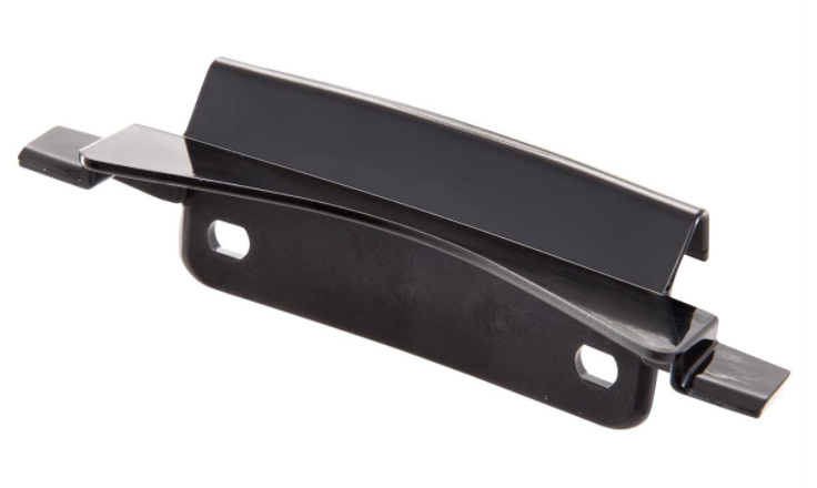 Verbindungsstück Monoschlitzrohr Beinschild schwarz glänzend für Vespa Primavera/​Sprint 50-150ccm
