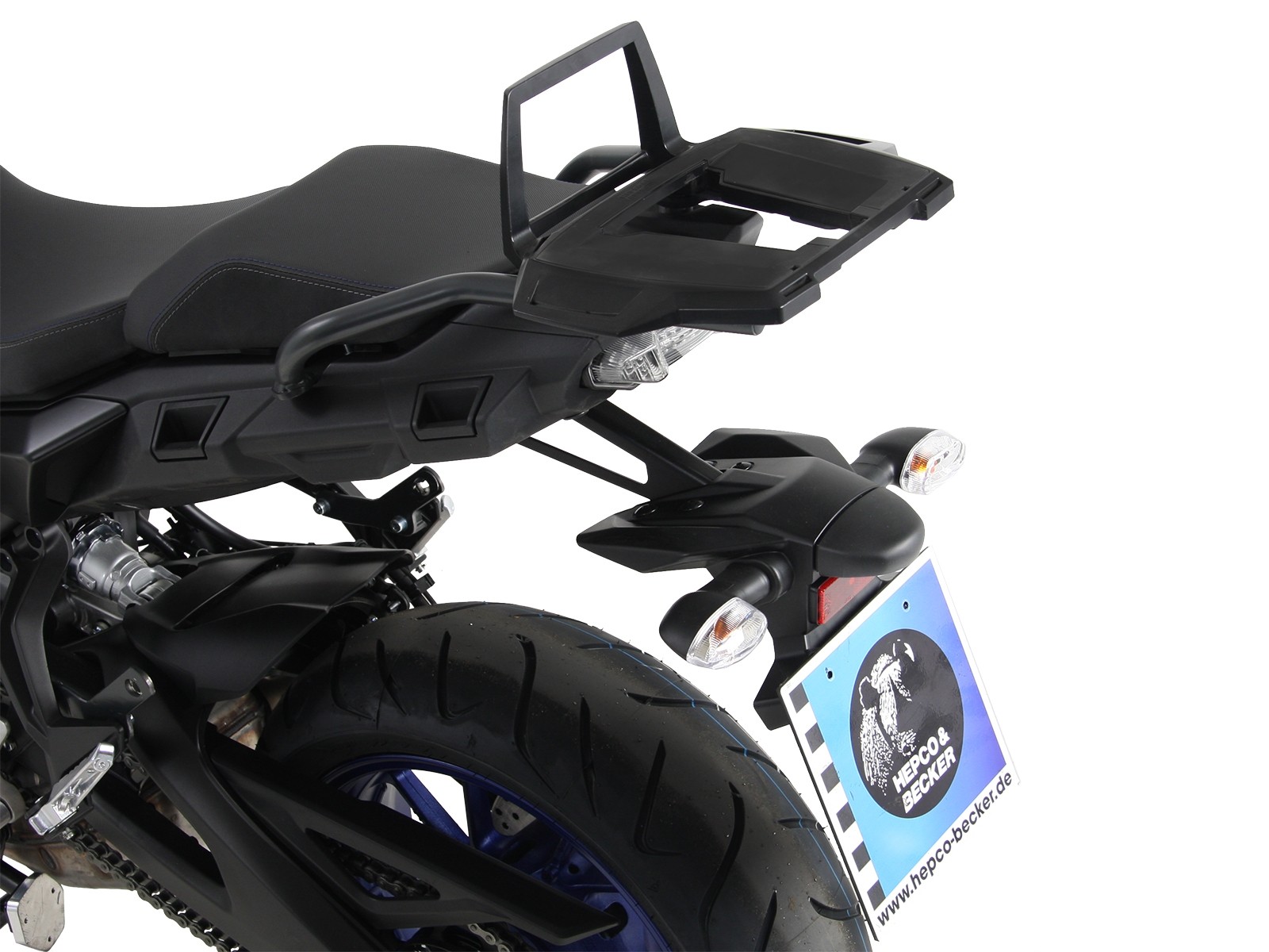 Alurack Topcase-Träger schwarz für Yamaha Tracer 900 / GT (Bj.18-) Hepco & Becker